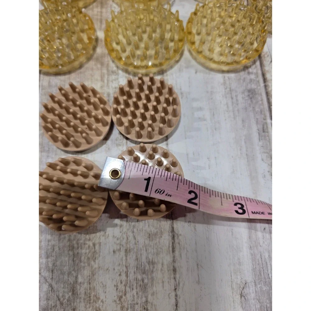 Vintage‎ Plastic Flower Frog Lot 18pc Round Square Amber Clear Tan Spiked Pin